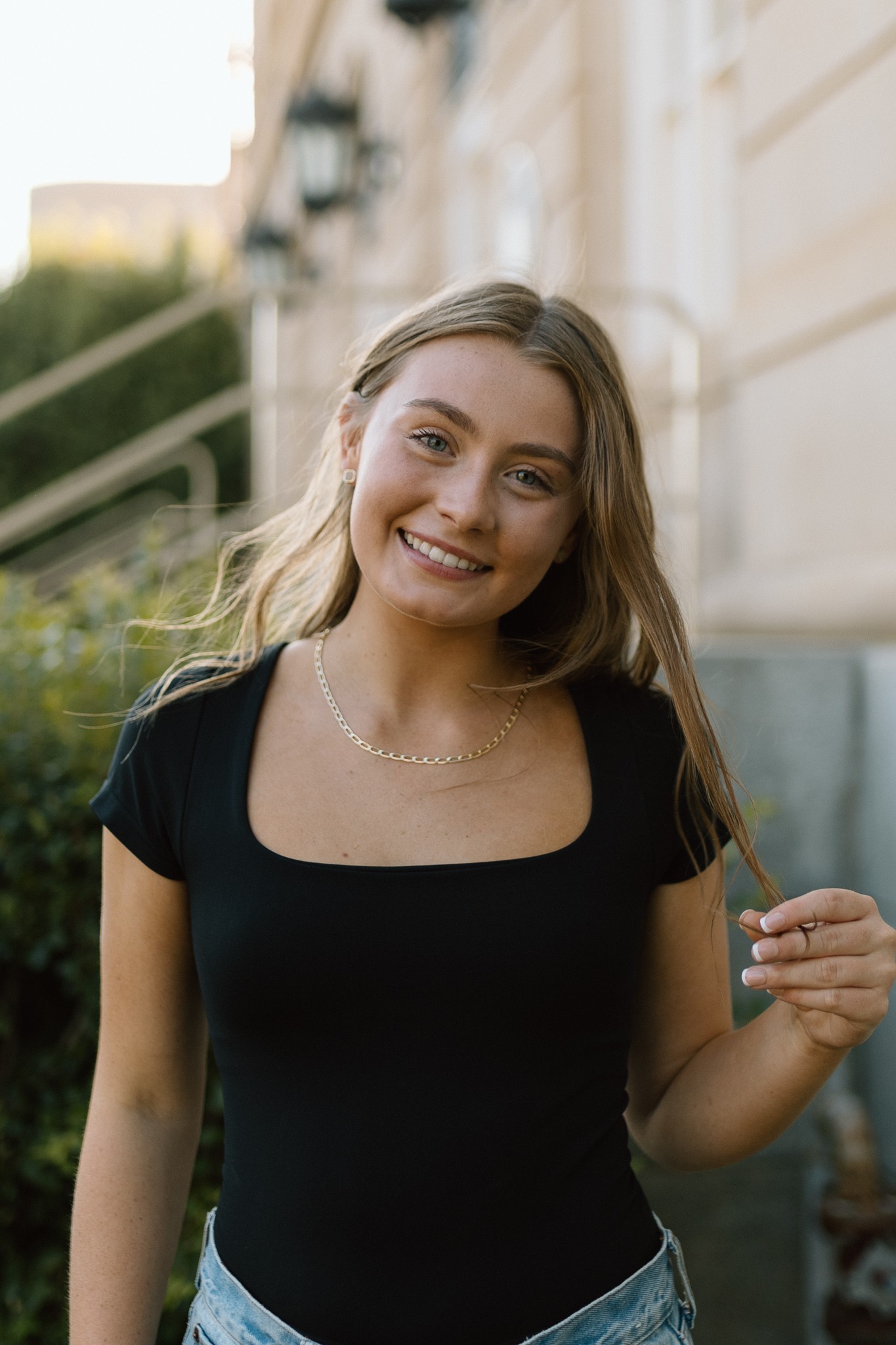 Young lady in black shirt 